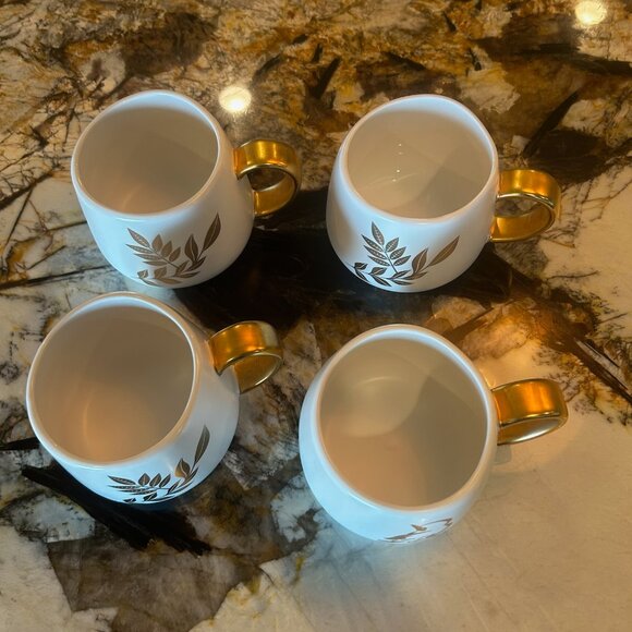 NWOT Rosanna Fall Tea Coffee Mugs Set Of 4 Thanksgiving Mug - Picture 8 of 14